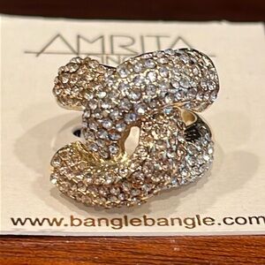 Amrita Singh Austrian Crystal Ring - size 6 - NWT